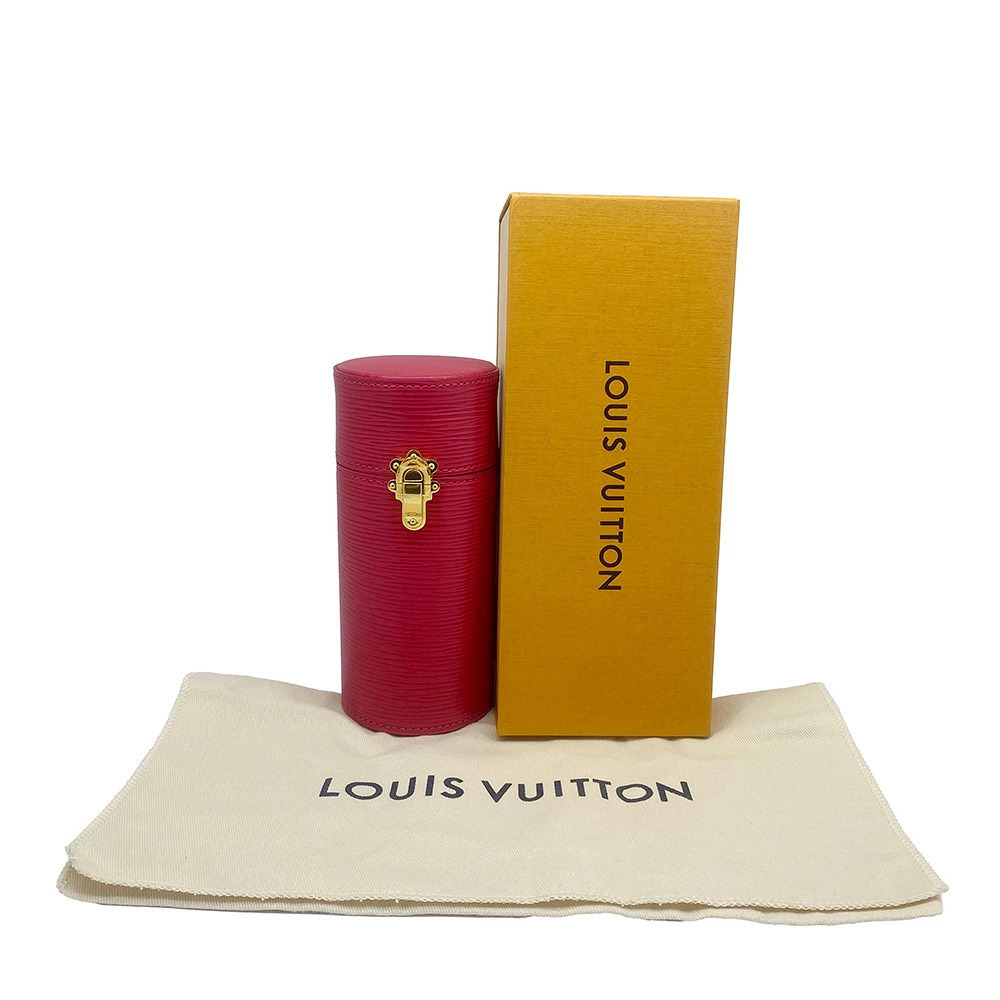 Louis Vuitton Epi Travel Fragrance Bottle Pouch Accessories Leather Fuschia Pink